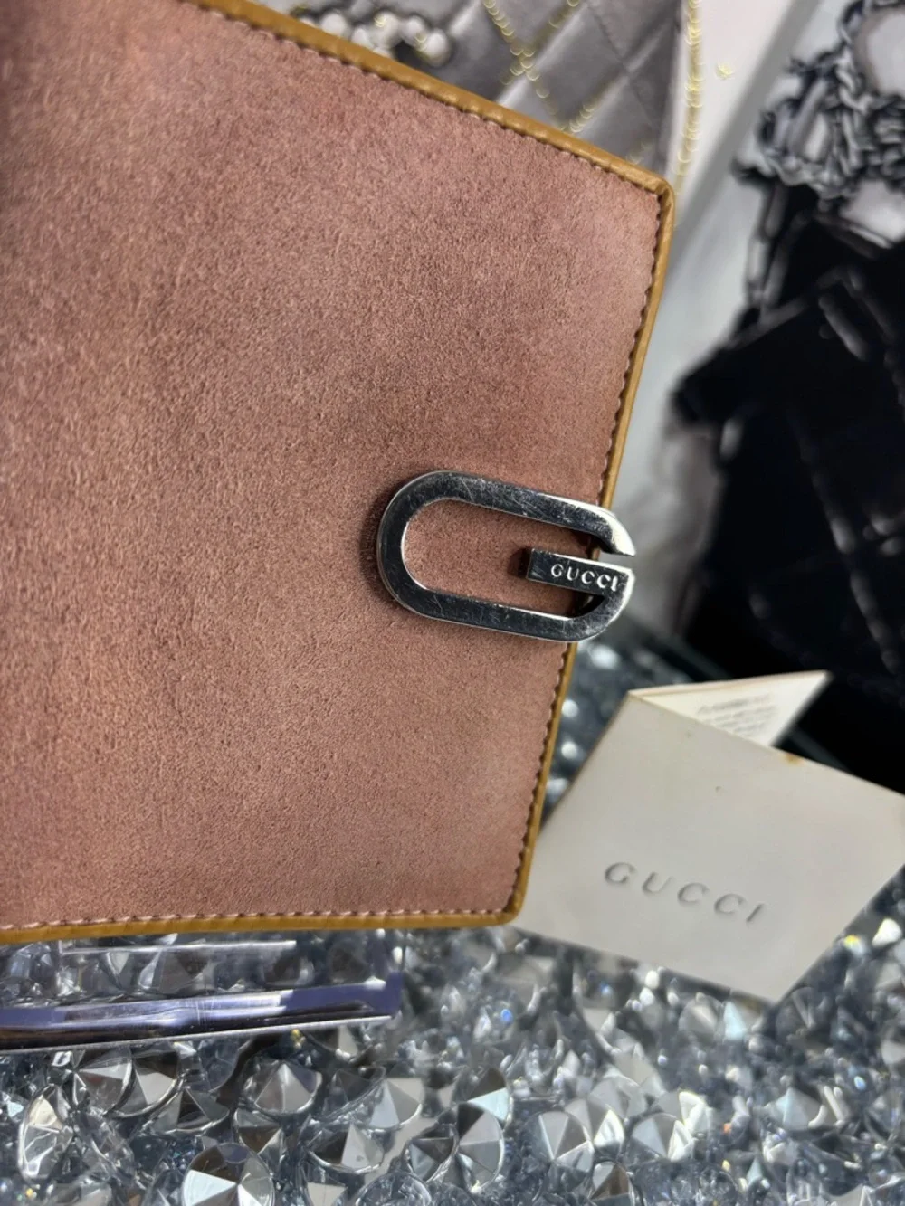 Gucci RARE vintage G-logo bi-fold wallet EUC - Picture 3 of 17